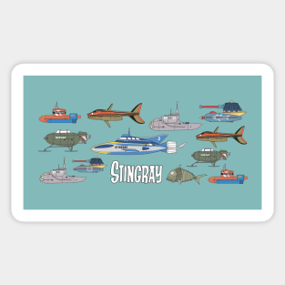 Stingray and other submarines Sticker